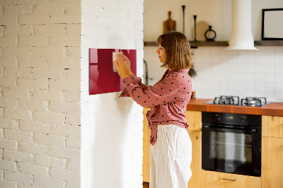 Magnetic glass board Red