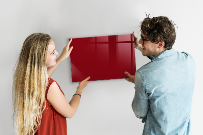 Magnetic dry erase board Red