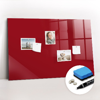 Magnetic dry erase board Red