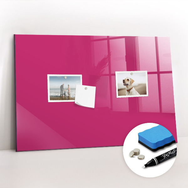 Magnetic marker board Bright pink
