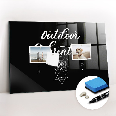 Magnetic marker board Outdoor adventure