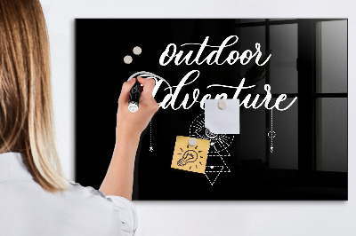 Magnetic marker board Outdoor adventure