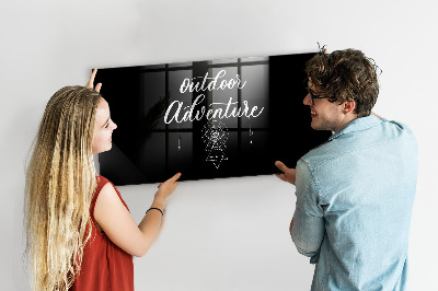 Magnetic marker board Outdoor adventure