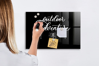 Magnetic marker board Outdoor adventure