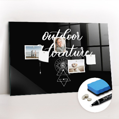 Magnetic marker board Outdoor adventure