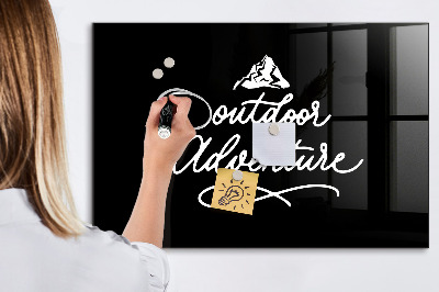 Magnetic marker board Outdoor adventure