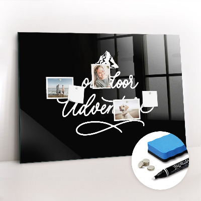 Magnetic marker board Outdoor adventure