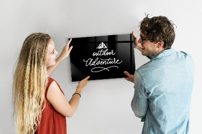 Magnetic marker board Outdoor adventure