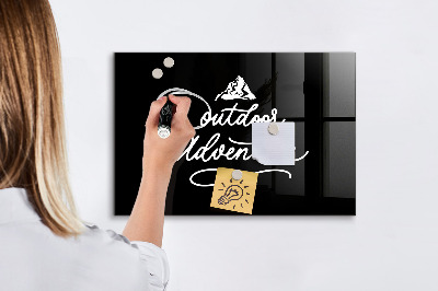 Magnetic marker board Outdoor adventure