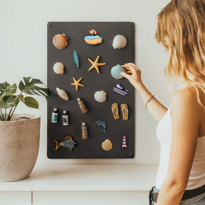 Wall-mounted magnetic board in size 19 × 31 in (50 × 80 cm)