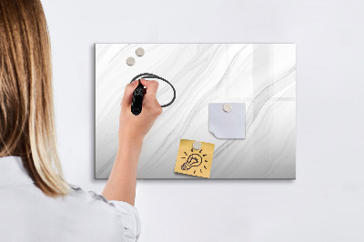 Magnetic writing board Decorative marble