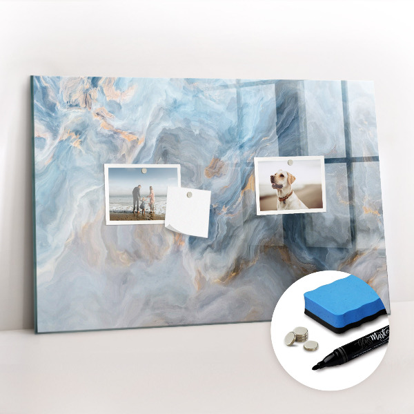 Magnetic writing board Marble pattern