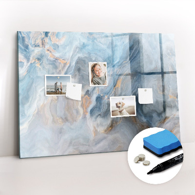 Magnetic writing board Marble pattern