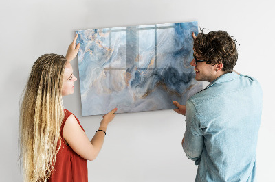 Magnetic writing board Marble pattern