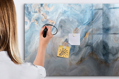 Magnetic writing board Marble pattern