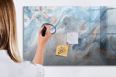 Magnetic writing board Marble pattern