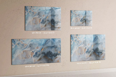 Magnetic writing board Marble pattern