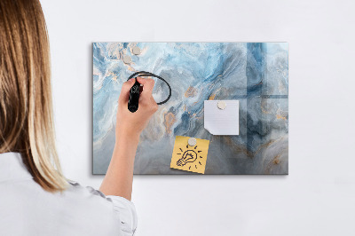 Magnetic writing board Marble pattern
