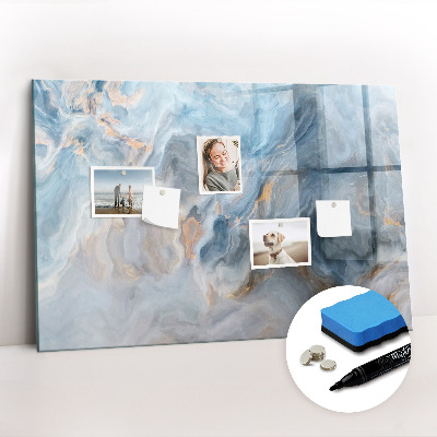 Magnetic writing board Marble pattern