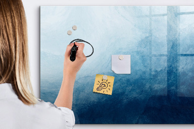 Magnetic board with marker Abstraction water