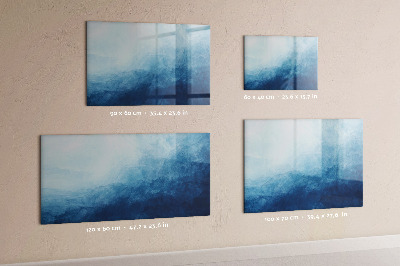 Magnetic board with marker Abstraction water