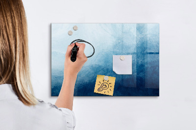 Magnetic board with marker Abstraction water