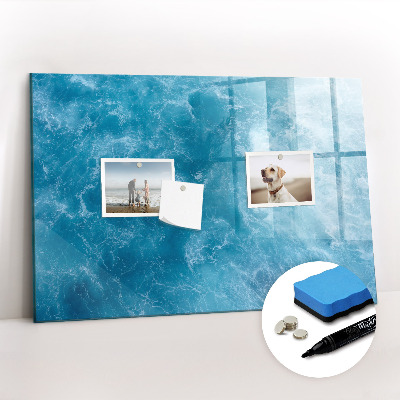 Magnetic erase board Sea water