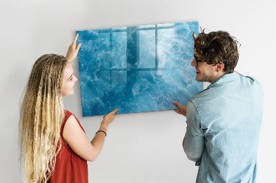 Magnetic erase board Sea water
