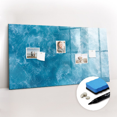 Magnetic board for writing Sea Water