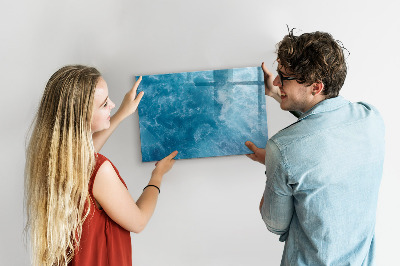 Magnetic erase board Sea water
