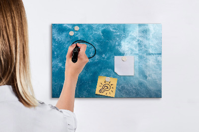 Magnetic board for writing Sea Water