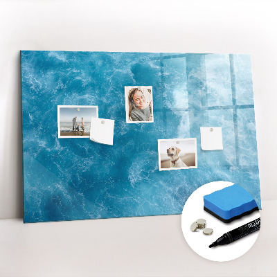 Magnetic board for writing Sea Water