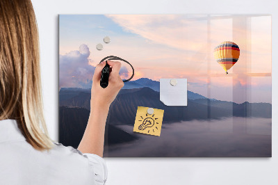 Magnetic writing board with marker Beautiful landscape