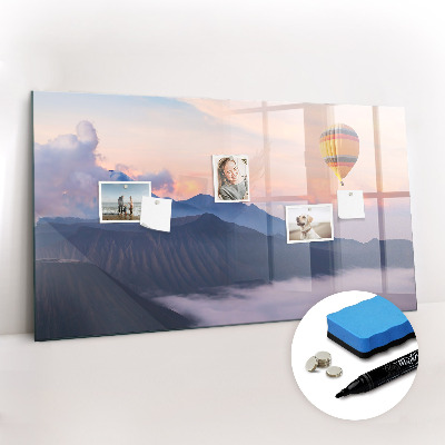 Magnetic writing board with marker Beautiful landscape