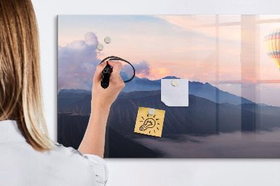 Magnetic writing board with marker Beautiful landscape