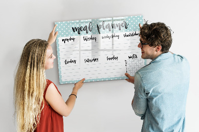Magnetic writing board Meal planner