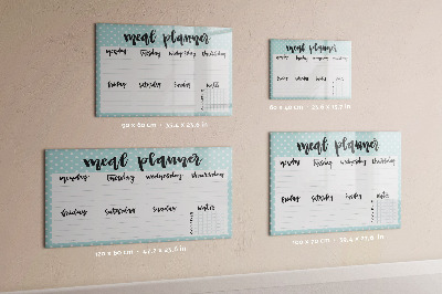 Magnetic board for drawing Meal Planner