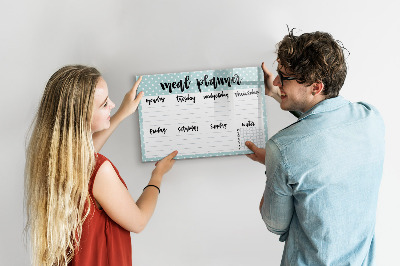 Magnetic writing board Meal planner