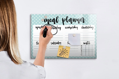 Magnetic writing board Meal planner