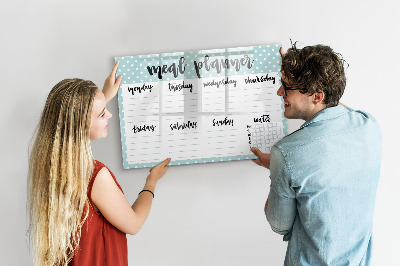 Magnetic writing board Meal planner