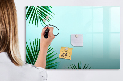 Magnetic erase board Palm leaves