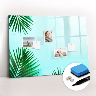 Magnetic erase board Palm leaves