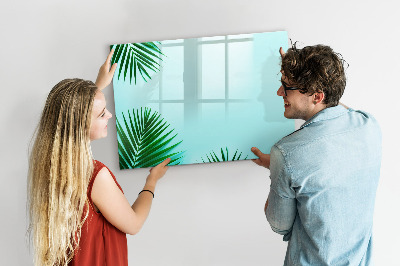 Magnetic erase board Palm leaves
