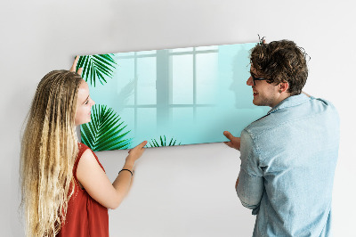Magnetic erase board Palm leaves