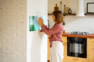 Magnetic erase board Palm leaves