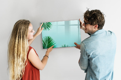 Magnetic erase board Palm leaves