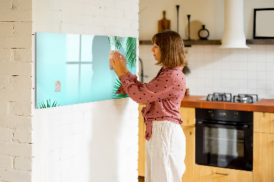 Magnetic writing board Tropical leaves