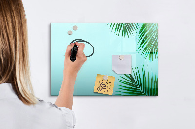 Magnetic writing board Tropical leaves