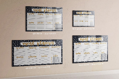Magnetic writing board Stars Meal Planner