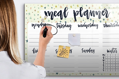 Magnetic erase board Star's menu